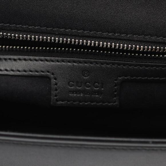 GUCCI Black Leather Shoulder Bag - Picture 5 of 10
